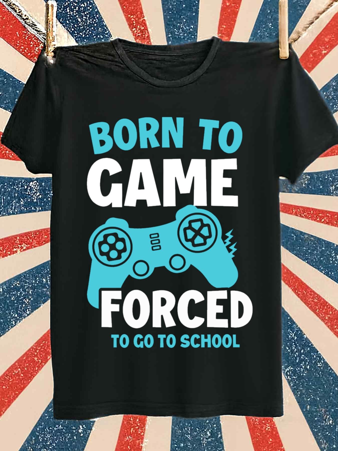 Gaming Console Icon - Мужская игровая футболка Born to Game