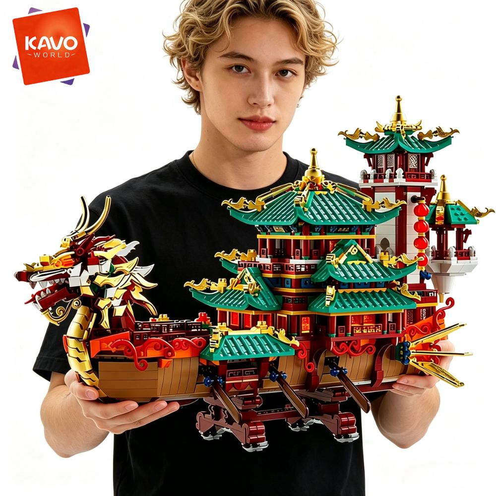 Gaming Console Lego - KAVOWORLD 2453 детали: Конструктор «Драконий корабль»