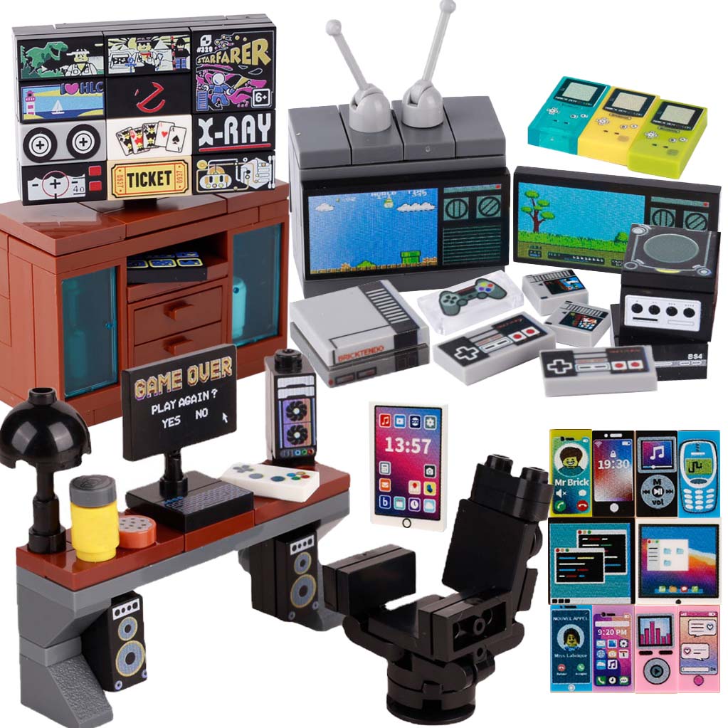 Gaming Console Lego - MOC игровая консоль, компьютерная модель, строительные