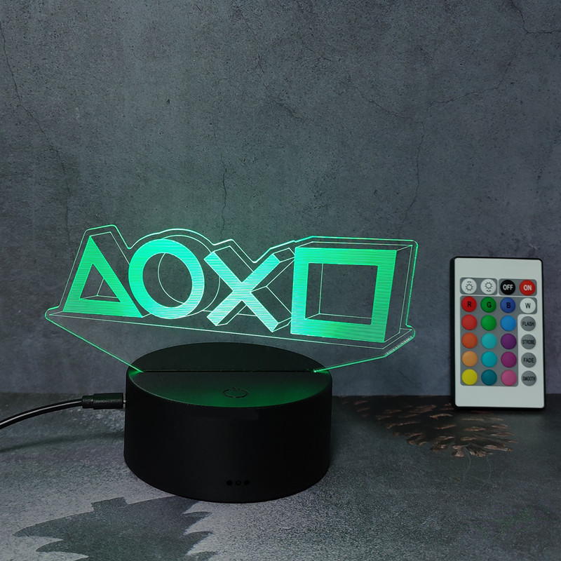 3d иллюзия ночник игровая комн – обзор и цена Gaming Console Icon