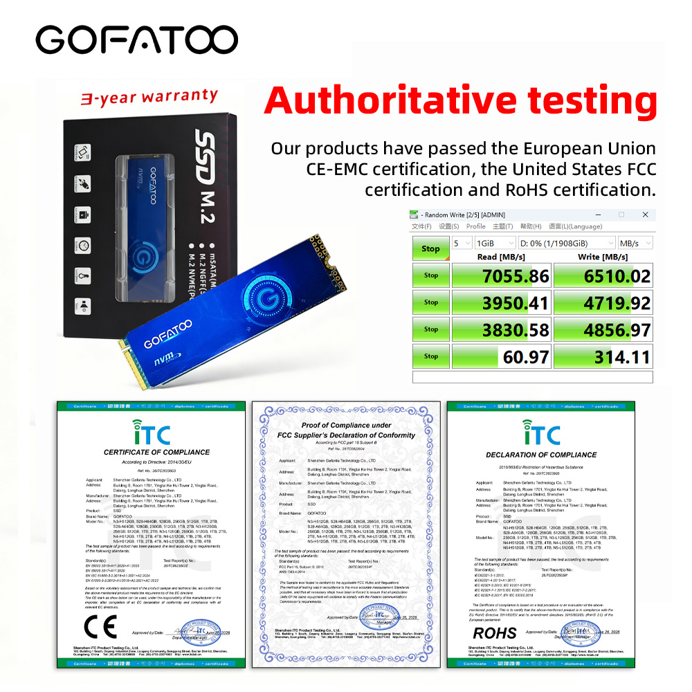 GOFATOO 7000 МБ/с PCIe 4.0 x4  – обзор и цена Gaming Console Driving