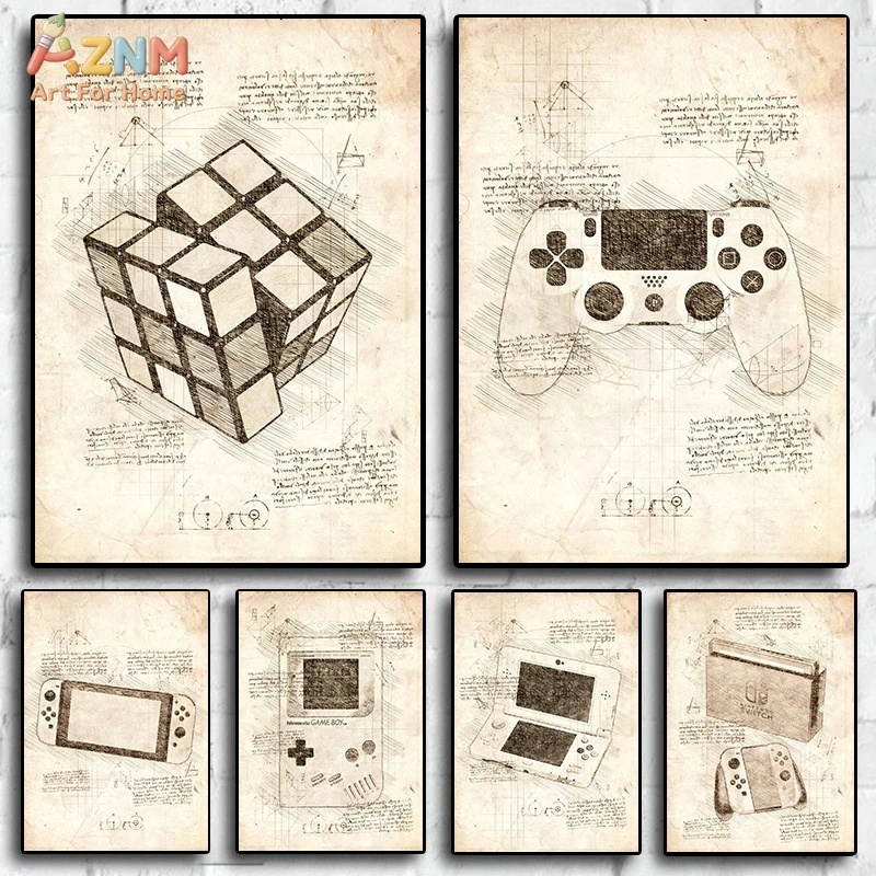 AZNM Винтажные художественные  – обзор и цена Gaming Console Cube