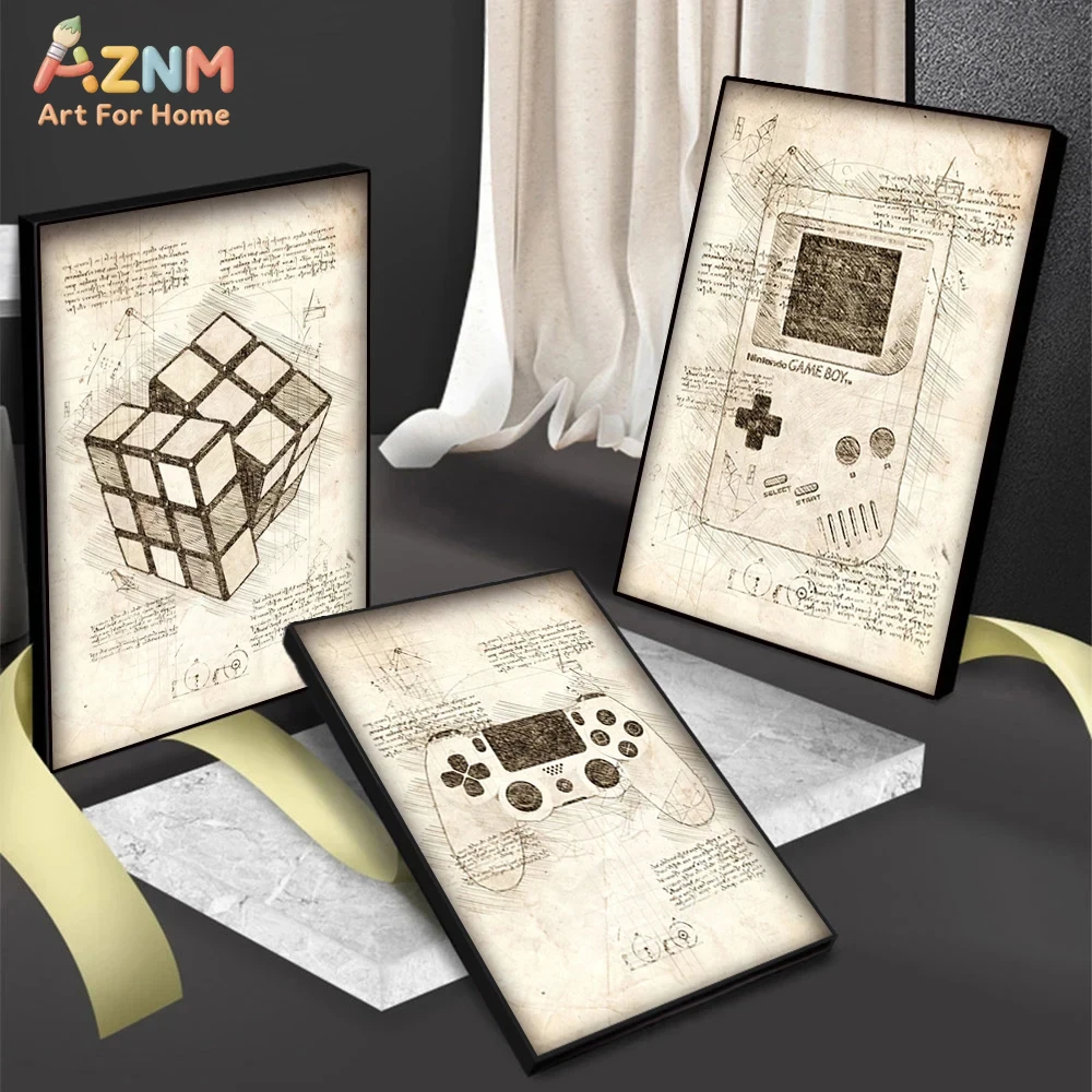 AZNM Винтажные художественные  – обзор и цена Gaming Console Cube